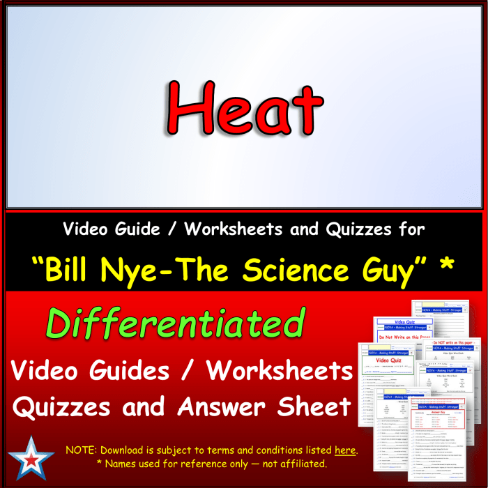 Bill nye heat transfer worksheet